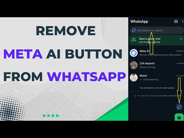 Remove Meta AI Chat Button from WhatsApp