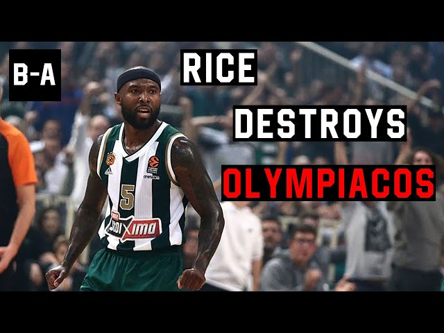 Rice DESTROYS Olympiacos with 41 POINTS! | Panathinaikos - Olympiacos 99-93 | 06.12.2019