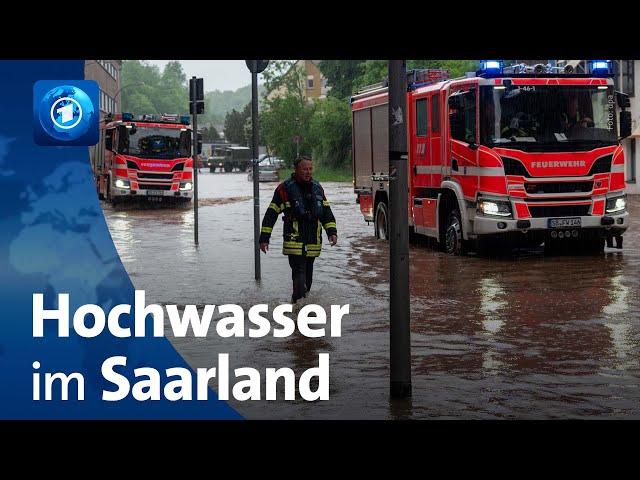 Dauerregen und Hochwasser: Ausnahmezustand im Saarland – Teile von Rheinland-Pfalz auch betroffen