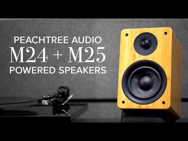 Peachtree M24 & M25 Powered Speakers Review | Bluetooth, USB, Optical, Phono Inputs!