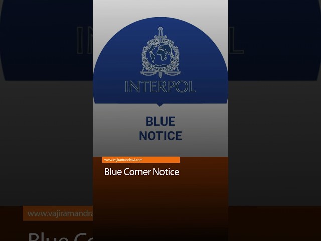 What is Blue Corner Notice