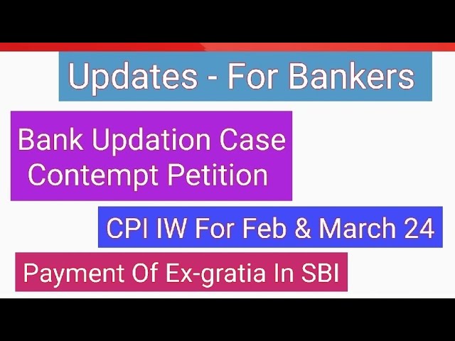 Bankers-Updates