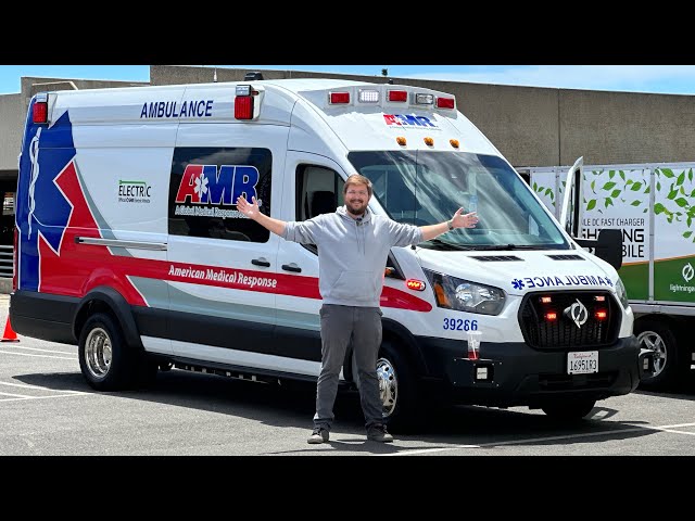 I Drive A Fully Electric Ambulance! Lightning eMotors Transit 3500 Built To Save Lives