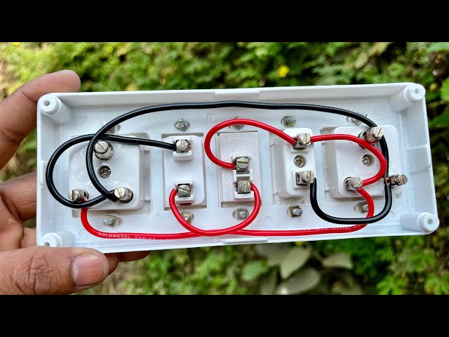 Wiring of Indian type electric board😍 | Extension board wiring |