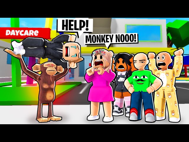 DAYCARE MAASHA'S MONKEY COMES ALIVE AND GOES WILD! | Roblox | Brookhaven 🏡RP