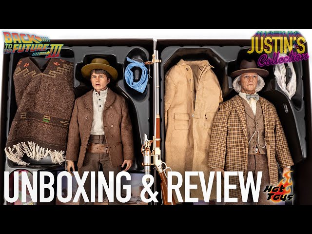 Hot Toys Marty McFly & Doc Brown Back to the Future Part 3 Unboxing & Review