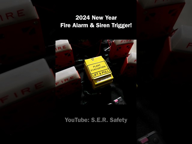 Triggering FIRE ALARMS & SIREN for the #2024newyear !!