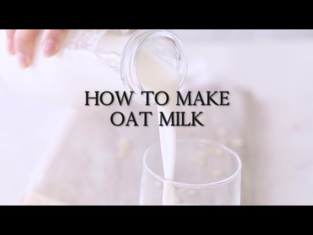 How to make Oat Milk. Not slimy! Creamy & Smooth.