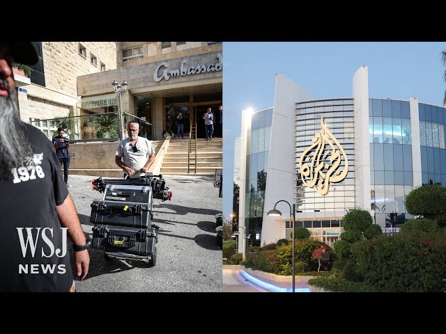 Israeli Government Shuts Down Al Jazeera’s Local Operations | WSJ News