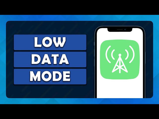 How To Turn On Low Data Mode On iPhone - (Tutorial)