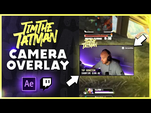 Recreating TimTheTatMan's Webcam Overlay (Popular Twitch Streamers Designs)