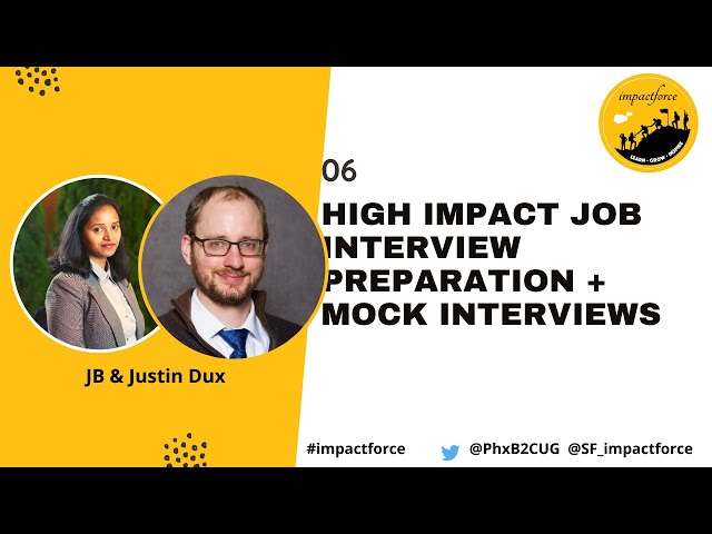 06 Job Interview Preparation Tips and Mock Interviews