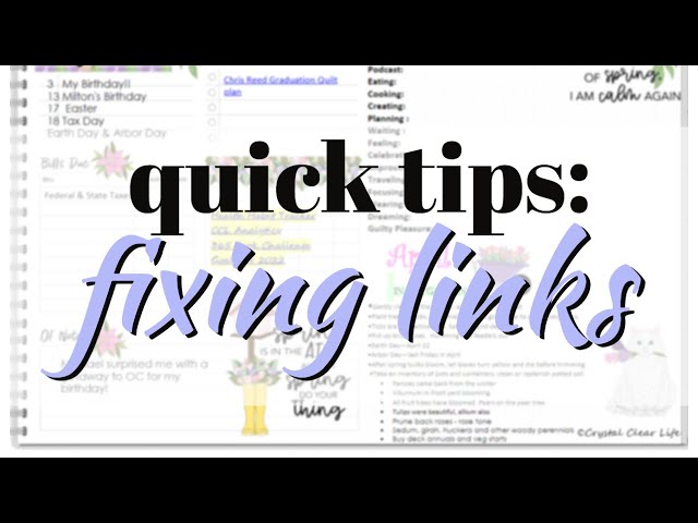 Quick Tip Tuesday: Fixing and Editing Links