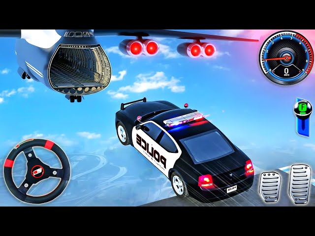 Police Car Stunts Racing Simulator - Flying Impossible Ramp Car Driving - Android GamePlay