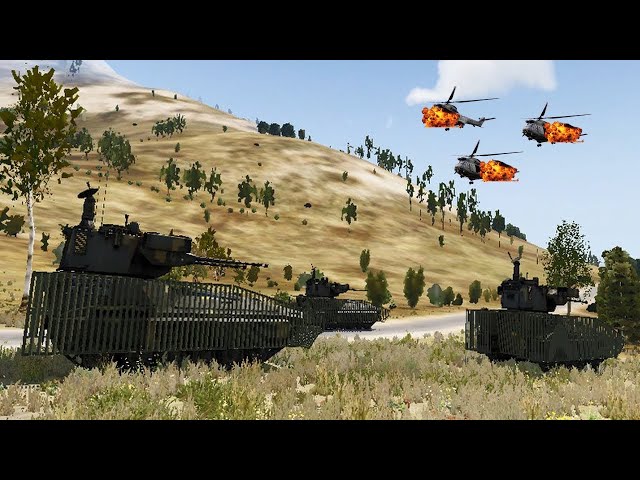 Angry Russia, 3 5th Generation Helicopters Shot down by Ukrainian Troops - Arma 3