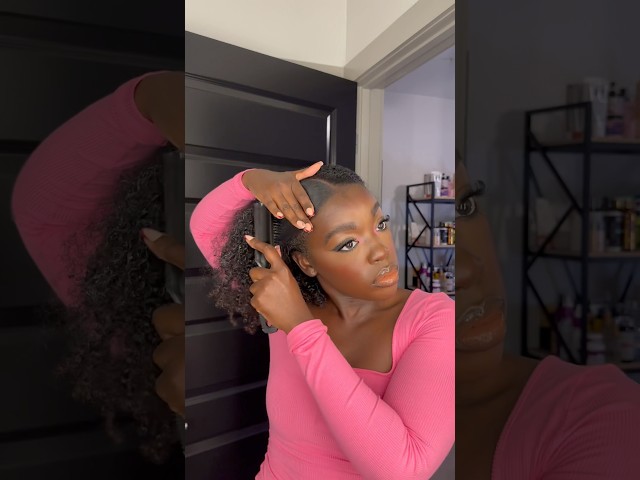 How to slick back bun with clip ins!