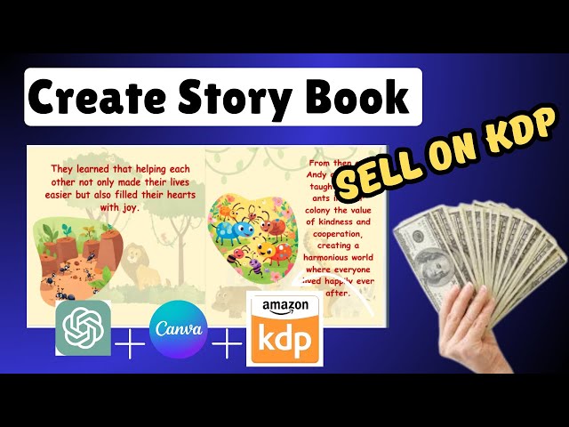 Create story book for kids using Canva and Chat GPT | Amazon KDP |Earn money 💰