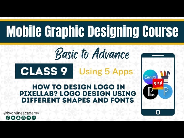How to Design Professional Logo in Pixel Lab || Logo Design Using Different Shapes And Fonts