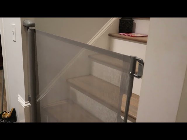 Retractable Tall Baby Gate for Stairs and Large Entryways - Stop Those Pets Too!