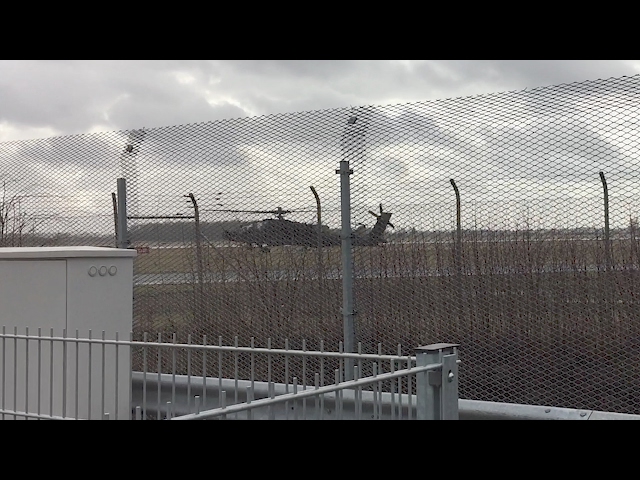 US Combat Aviation Brigade with Chinook & Apache Airport Bremen