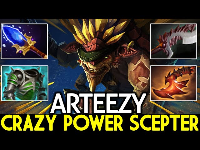 ARTEEZY [Bristleback] Crazy Power Scepter +800 Damage/Hit Dota 2