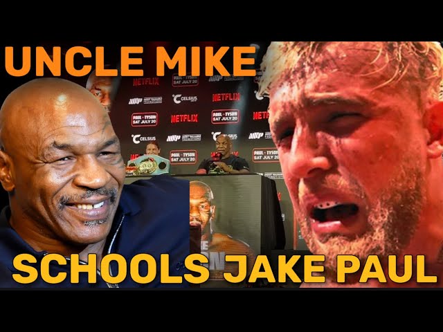 SAVAGE UNCLE MIKE TYSON STEALS THE SHOW ABSOLUTELY NO FANS SUPPORT JAKE PAUL DURING PRESSER IN TEXAS