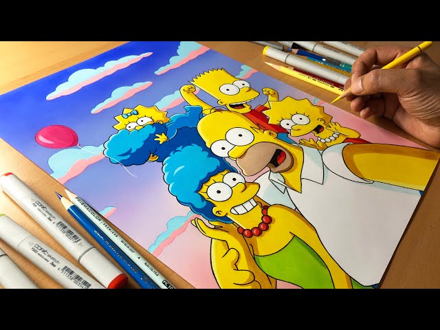 The Simpsons Artwork - Timelapse | Artology