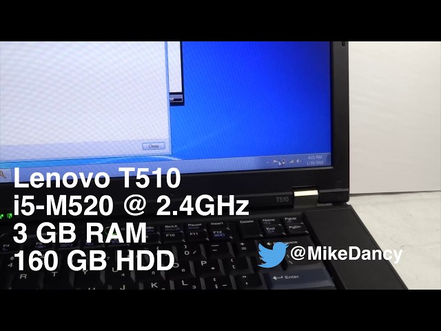 Lenovo Thinkpad T510 overview