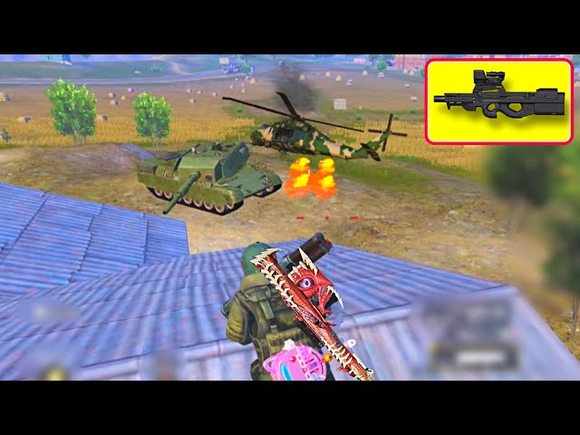 M202 + P90 Destroyed Tank & Helicopters in PAYLOAD 3.0😱PUBG MOBILE | Highest Kill Record in PAYLOAD