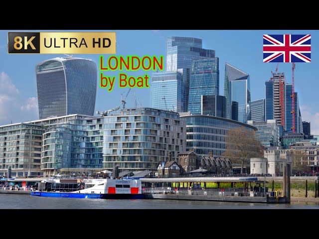 London's Timeless Charm: A Cruise from Big Ben to the Tower of London in 8K 60fps
