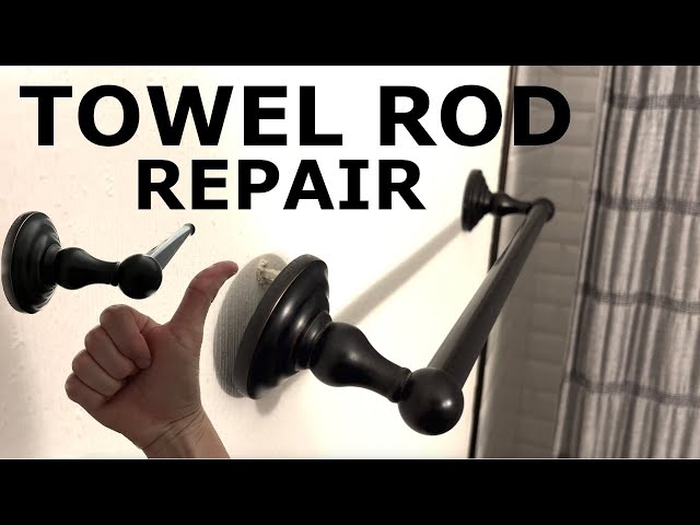 How to Repair a Loose Towel Rod / Bar || Drywall Anchors || DIY Household Repairs