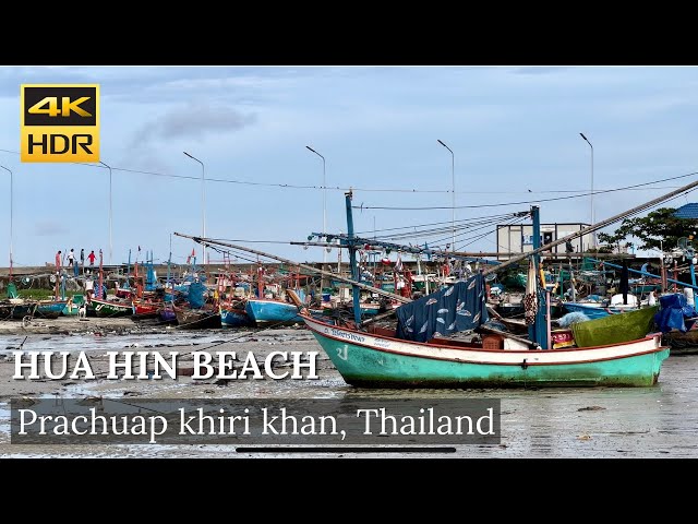 4K HDR| Walk around Hua Hin Beach | หาดหัวหิน | May 2022| Prachuap Khiri Khan | Thailand | ASMR