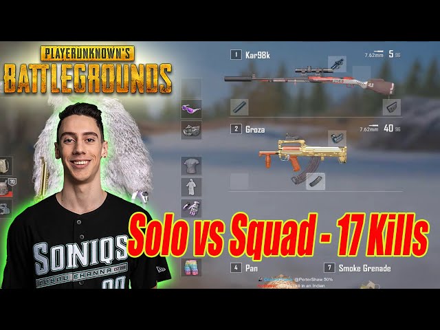 TGLTN |17 Kills| Solo vs Squad (1 vs 4 - Vikendi)