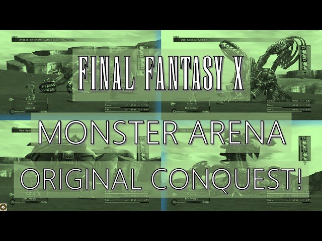 Final Fantasy X - The Quest to Defeat all Monster Arena Creations | Original Conquest!