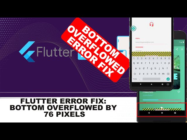 FLUTTER BOTTOM OR CULOMN OVERFLOWED 79 PIXELS - Common Flutter errors