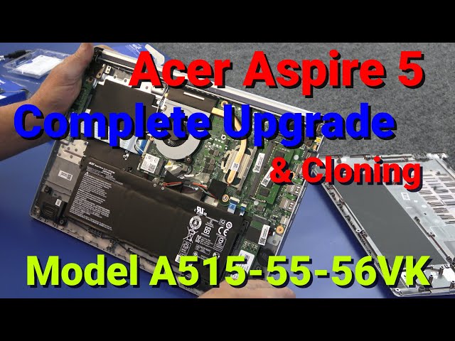 How To Upgrade M.2 SSD, Memory & Add Additional SSD In Acer Aspire 5 A515-55 Laptop