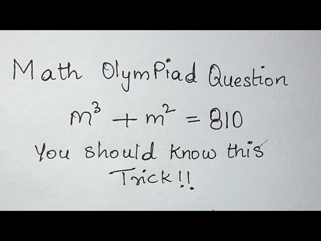 Math Olympiad Question | Equation solving | You should know this trick!!