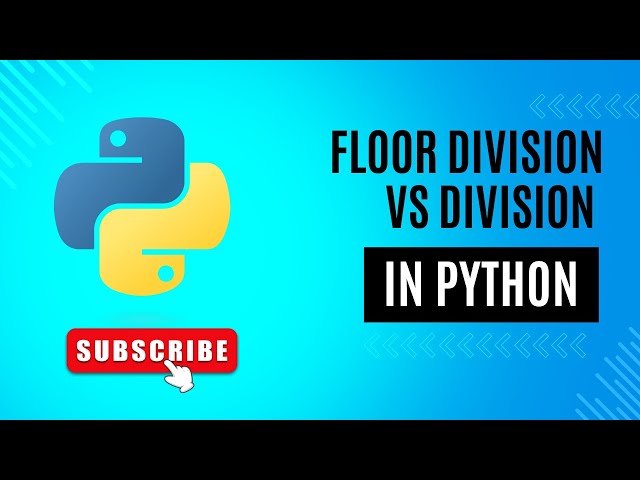 floor division vs division in python | Python for beginners