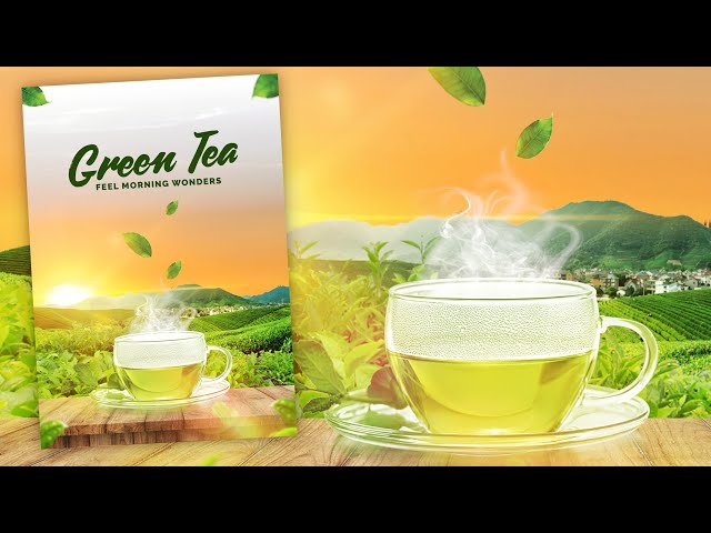 Gimp Tutorial : Green Tea Poster Design