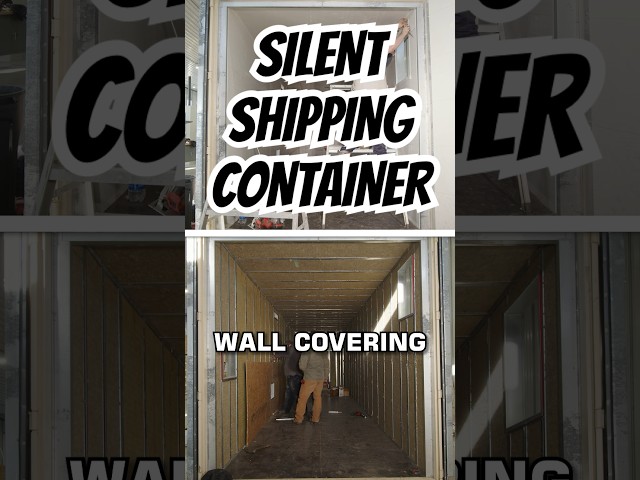 We Made a Soundproof Shipping Container #construction #containerhome