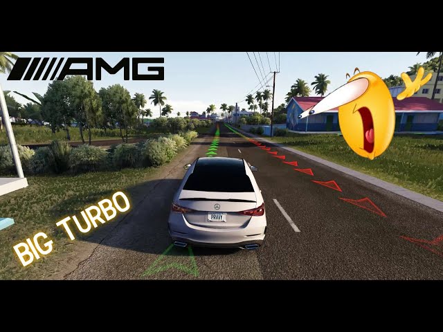 BIG TURBO 753WHP MERCEDES-BENZ AMG CUTTING UP TRAFFIC IN UNOIN ISLAND