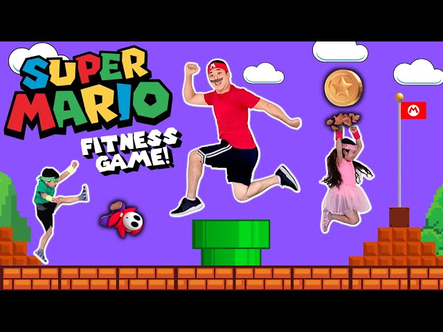 ⭐ SUPER MARIO Videogame Workout! | Kids Exercise & JOKES