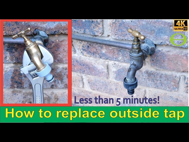 How to replace an outside tap in under 5 minutes