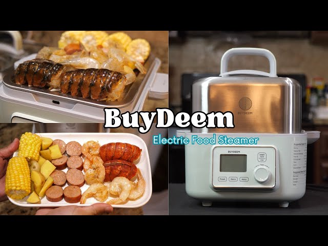 BUYDEEM Electronic Food Steamer 5QT- An Amazing Meal in Just 10 Minutes!