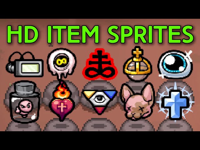 How To Get HD Item Sprites? - The Binding Of Isaac Vectorized
