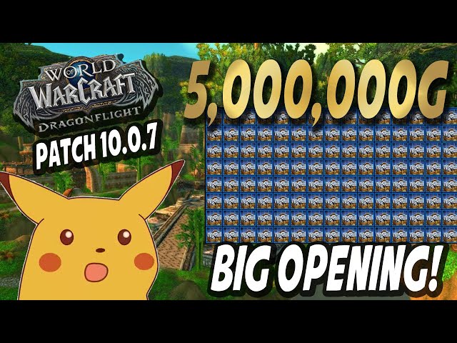 WoW: MASSIVE Tribute Opening! Making MILLIONS in 10.0.7