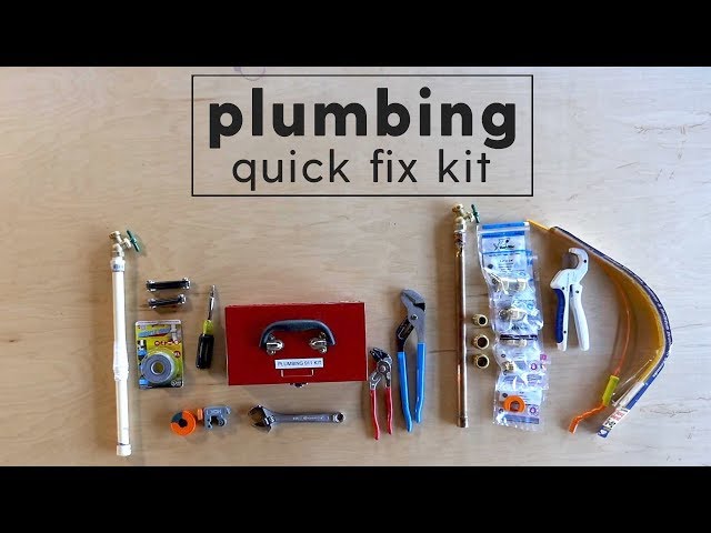 Plumbing Emergency Kit - Everyone should have these 14 items handy!