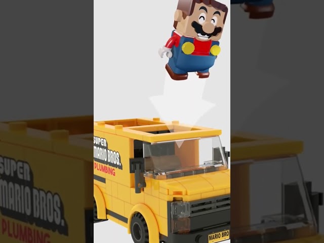 Lego Mario Pluming Van Interaction!