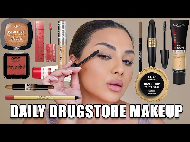 Full Face Using Drugstore Makeup | Nina Ubhi