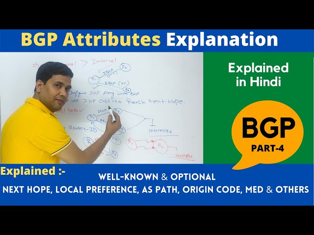 Part-4 | BGP Attributes Explanation in Detail | Hindi | CCNP | Mukesh sir | #ITindex